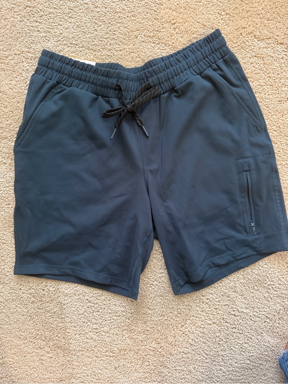 NWT - Mondetta Men's Athletic Drawstring Shorts - Navy Blue